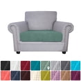 thumbnail image 1 of yeacher Stretchable Jacquard Futon Cover - Single Seat, Matcha Green, Durable Lycra Fabric, Easy Fit & Machine Washable, 1 of 6