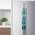 thumbnail image 2 of Yuyamidu Blue Marble Print Refrigerator Door Handle Cover Scratchproof Fridge Oven Microwave Handle Protective Cover Wear Resistant Refrigerator Handle Covers Set of 2, 2 of 7