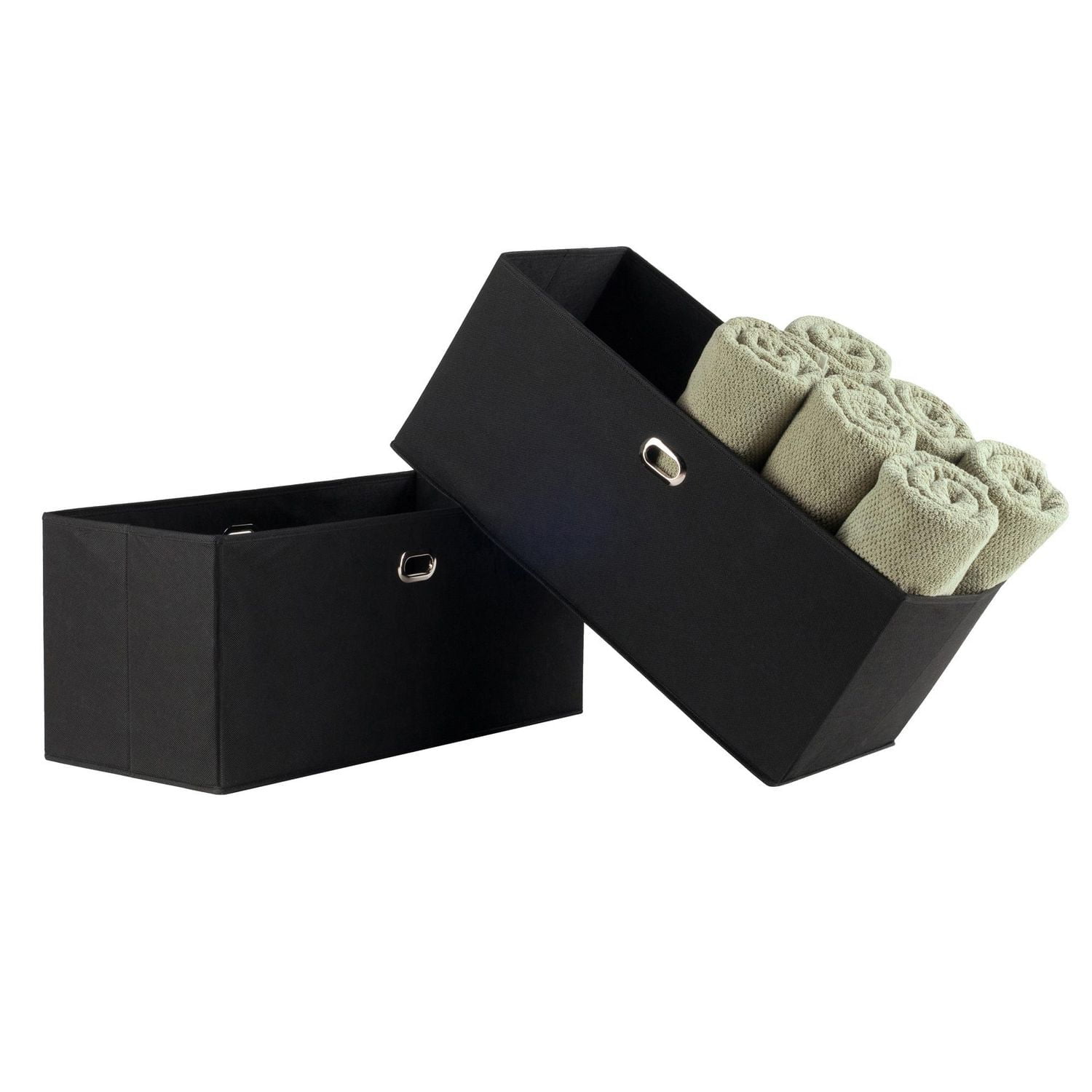 Ens. de 2 pièces paniers en tissu pliables Torino de Winsome