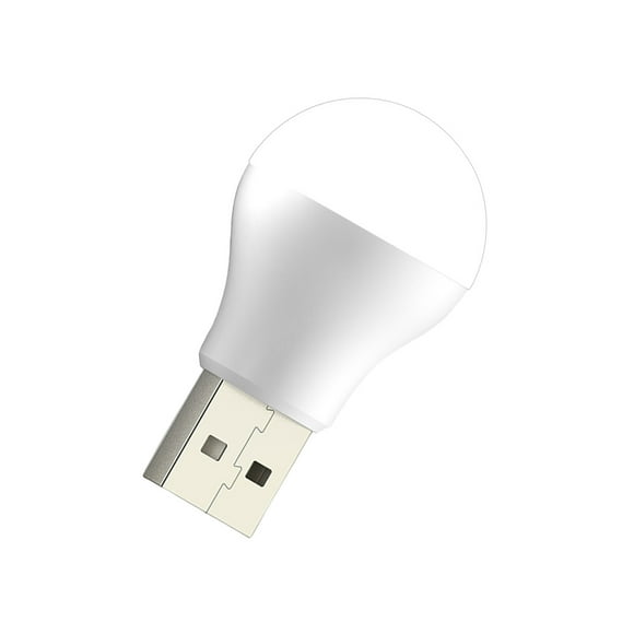 Injueey Luz de libro USB LED Atmósfera Bombilla de noche Mesita de noche Interior Portátil Fiesta de cumpleaños Iluminación para banco de Teléfono y Comunicación Luz blanca