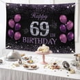 thumbnail image 5 of Happy 69th Birthday Banner,  Happy Birthday Party Decorations, Birthday Supplies Backdrop Décor, 5.9 X 3.6 Ft, 5 of 6