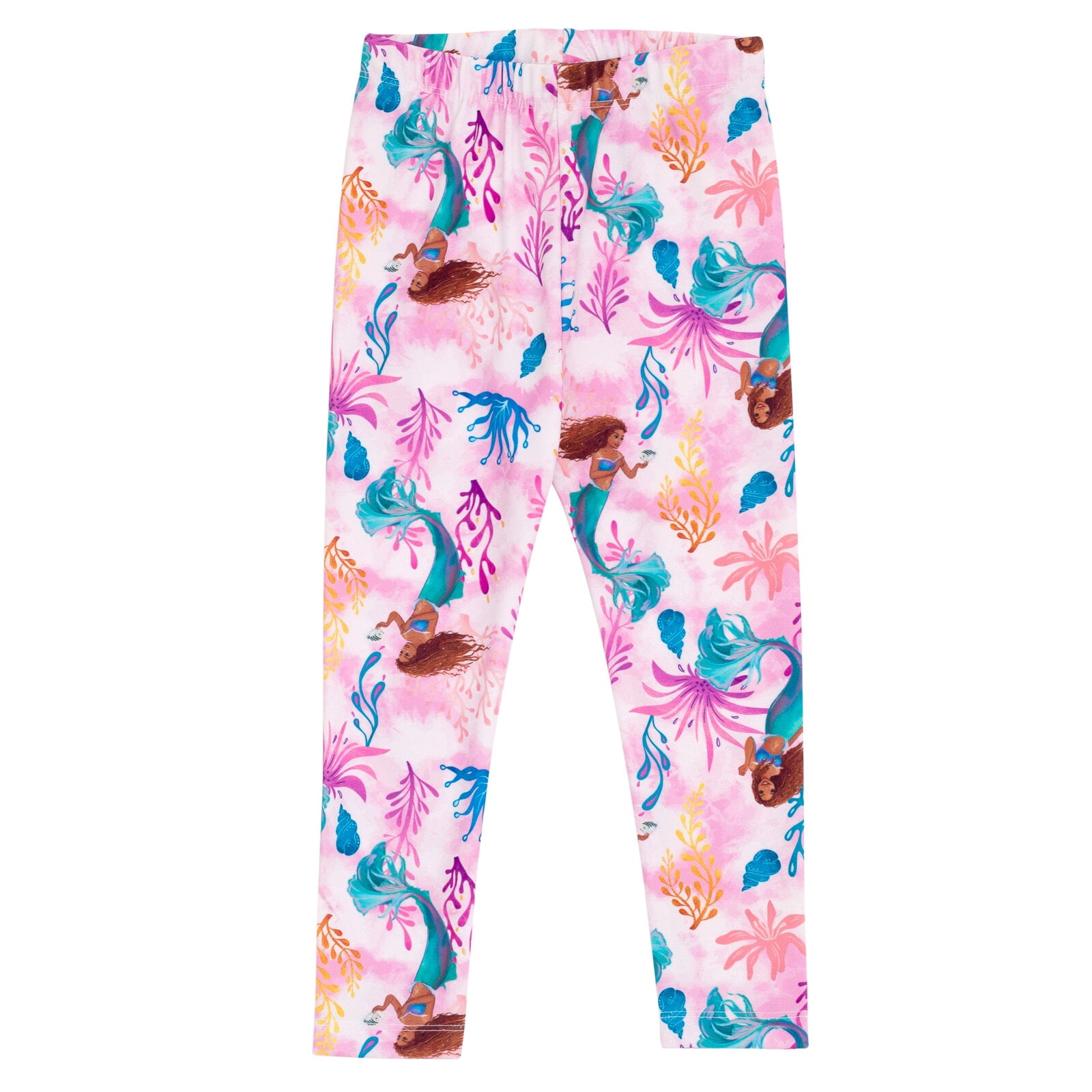 Disney Princess Little Mermaid Ariel Toddler Girls T-Shirt and Leggings Outfit Set Pink / Multicolor 4T