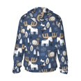 thumbnail image 2 of Picia Forest Elk Women's Men's UPF 50+ Sun Protection Hoodie Shirt Long Sleeve SPF Fishing Outdoor UV Hiking Lightweight Shirts-3X-Large, 2 of 9