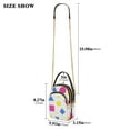 thumbnail image 2 of FORMRS Crossbody Bag for Women Quilted Travel Shoulder Cell Phone Purse with Chain Strap Handbag, Yellow Retro Round, 2 of 7