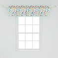 thumbnail image 2 of Ambesonne Autumn Window Valance, Colorful Leafy Pattern Art, 42" x 12", Pale Blue Multicolor, 2 of 3