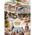 thumbnail image 5 of Colorful Birds Tablecloth Rectangle Table Cloths 54x108 , Waterproof Tablecloth Outdoor Table Cloth, Vintage Rustic Envelope Postmark Washable Table Cover for Kitchen Dining Party, 5 of 8