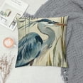 thumbnail image 2 of Hello Beach Decorative Throw Pillow Cover, Spring Blue Heron Bird Outdoor Pillowcase, Starfish Nautical Cushion Case Home Decor, 2 of 5