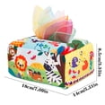 thumbnail image 4 of Baby Tissue Box Montessori Toy, Non-tearable Crinkle Tissue Sensory Toy, Fine Motor Finger Exercise Early Educational Toy for Toddlers, 4 of 6