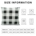 thumbnail image 5 of Nawypu  Farmhouse Buffalo Plaid Check Throw Pillow Covers , Outdoor Decorative Pillow Covers with Stitched Edge for Bed Couch Sofa, Black and White, 5 of 5