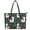 Alpacas, variant on POLERO Leather Tote Bag with Practicality Zippered Curved Handbag for Party, Salamander Pattern Saddle Handbag