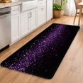 thumbnail image 5 of Purple Glitter Anti-Slip Flannel Mat, Durable Stain-Resistant & Machine Washable, for Living Room Bedroom Office Indoor Outdoor Bathroom Balcony Porch Kitchen Entryway Dog Mat, 5 of 10