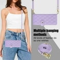 thumbnail image 6 of Dteck for Samsung Galaxy Z Fold 5 Wallet Case with S Pen Holder & Crossbody Lanyard Strap & Wrist Strip, Shockproof Stylish Protective Cover for Galaxy Z Fold 5,Purple, 6 of 6