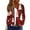 Multicolor, variant on Women's Fashion Christmas Print Casual Zip-Up Long-Sleeve Hooded Jacket, for Outdoor Activities and Daily Use,Navy,2XL
