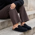 thumbnail image 5 of Cushionaire Fondu Genuine Leather Clogs for Women, Comfortable Slip On Womens Mules with Penny Strap Accent and Memory Foam Footbed, 5 of 23
