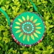 thumbnail image 1 of Bolso de lona con bordado de girasoles de estilo étnico, bolso de hombro redondo en diagonal con girasoles de arcoíris, 1 of 6