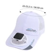 thumbnail image 4 of Hat with Fans Solar Power Sun Hat Cooling Semi Mesh Breathable Wide Brim Rechargeable Unisex Outdoor Cap for Hiking Fishing Gardening by PALIFEUR, 4 of 6