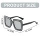thumbnail image 2 of Las gafas de sol cuadradas personalizadas del tiroteo de la calle forman las gafas de sol del marco grande, hechas de PC, 2 of 5