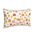thumbnail image 2 of Naloa Cute Cartoon Mushrooms Pillowcase, Throw Pillowcase, Wrinkle-Free, Stain-Resistant with Hidden Zipper for Bedroom Sofa - 20"x30", 2 of 9