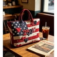 thumbnail image 5 of Tong USA 250th Anniversary Quilted Tote Patriotic Shoulder Handbag For Daily Use, 5 of 5