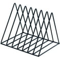 thumbnail image 3 of 6 Tier Mesh Wall Hanging File Organizer Holder Magzine and Newspaper Rack Golden, Brochure Files Book Documents - A Black, 3 of 8