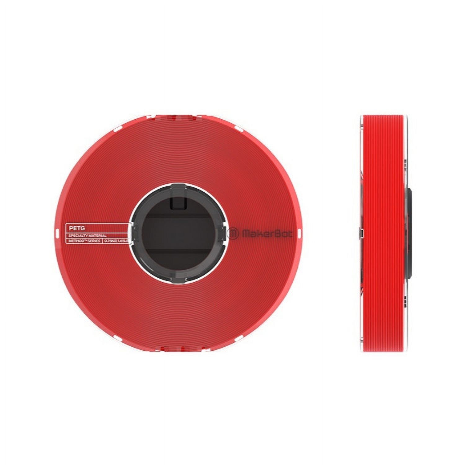 MakerBot PETG Specialty Filament Spool for Method 3D Printer (Red, 1.65lb, 2-Pk)