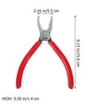 thumbnail image 2 of unbranded Pinzas Pesadas Rojas Para Romper Vidrio Con Curvo Para Precisión En Trabajos De Vidriería, 2 of 8