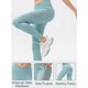 thumbnail image 3 of Women Sports Leggings Yoga Tights With Pockets Ribbed Pants For Workout Running Gym, 3 of 5