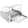 thumbnail image 4 of Electric 30 Hot Dog 11 Roller Grill Cooker Machine with Cover 1400-Watt - Commercial Grade, 4 of 8