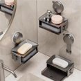 Suction Cup Bar Soap Dish Soap Dishes Sponge Holder With Hook Double