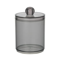 Matoen Qtip Holder Dispenser for Cotton Ball, Cotton Swab, Cotton Round Pads, Floss, 10 oz Clear Plastic Jar for Bathroom Canister Storage Organization