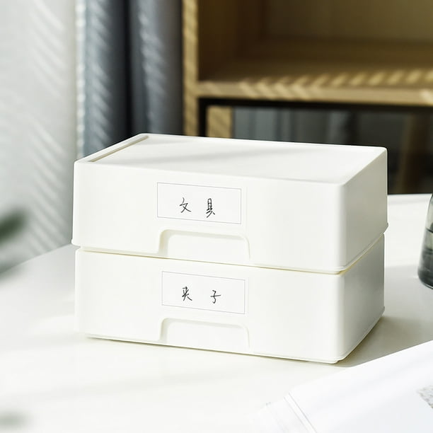 CAJA DE ALMACENAMIENTO DE PLÁSTICO, Resistencia Al Desgaste de la Caja del Organizador de Cajones Conpa Multifuncional Conpa Para Almacenar Suministros de Oficina