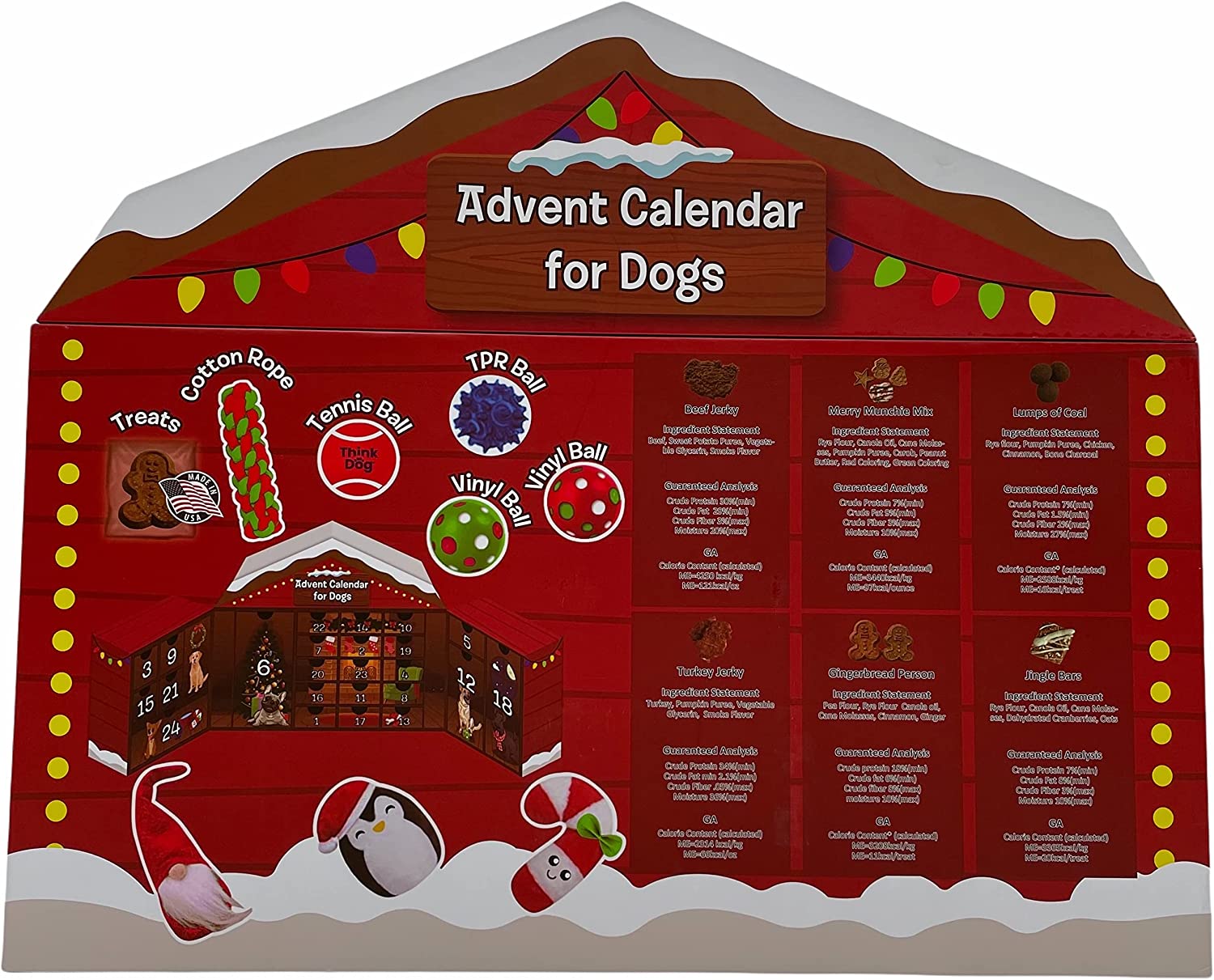 Dog Advent Calendar 24 Day Count Down to Christmas from Think Dog by Delca (8 Toys and 16 Treats) - Walmart.com Dog Advent Calendar 24 Day Count Down to Christmas from Think Dog by Delca (8 Toys and 16 Treats) - Walmart.com