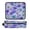 Watercolor Blue-purple Flowers, variant on Hair Tool Organizer Bag with Heat Resistant Mat Removable Travel Storage Case for Hot Air Brushes Curling Irons Pale Pink Peach's Pattern
