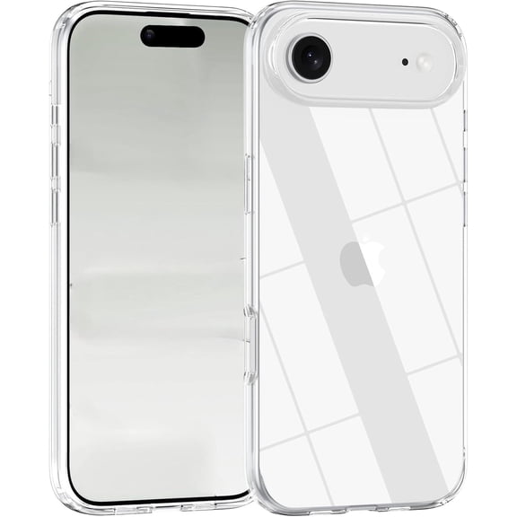XNB Clear Case for iPhone Air ,[Anti-Yellowing][Military-Grade Drop Protection] Hard PC Back  Hard Frame Shockproof Case for IPhone Air-6.5 Inch (Clear)
