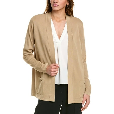 Anne Klein womens Malibu Cardigan, m, Beige