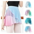 thumbnail image 2 of Ballet Skirt Women Girl Ballet Wrap Skirt Dancewear Chiffon Practice Gradient Gymnastics Skirt, 2 of 7