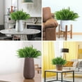thumbnail image 6 of Viworld 6 Bundles Artificial Plants Greenery Artificial Ferns Plastic Plants Bushes Artificial Fake Boston Fern Plants Plastic Plants for Indoor Outdoor Home Garden Office Decor（Green）, 6 of 6