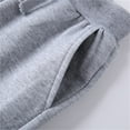 thumbnail image 4 of CPNG Baby Toddler Kid Boys Girls Casual Wide Leg Solid Color Sweatpants Elastic High Waist Loose Pants Drawstring Casual Pants(Grey,3-4 Years), 4 of 7