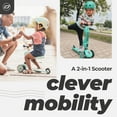 thumbnail image 2 of Scoot & Ride 2-in-1 Ride-On & Stand Scooter, Ages 1-5, Highwaykick 1, Kiwi, 2 of 12