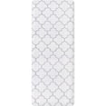 thumbnail image 2 of Unique Loom Comfort Mat Collection - Trellis (2' x 5' Rectangle White Gray), 2 of 6