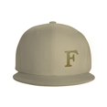 thumbnail image 3 of ZICANCN Alphabet F Pattern Baseball Caps, Trucker Hats for Men And Women, Adjustable Breathable Flat Caps, Natural, 3 of 6