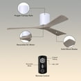 thumbnail image 5 of Matthews Fans - Irene-3H 3-Blade 52 Inch Flush Mount Ceiling Fan In Contemporary, 5 of 6