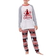 thumbnail image 2 of Hirigin Store Family Matching Pajamas Christmas Tree Letters Print Long Sleeve Tops and Stretch Casual Pants Sleepwear, 2 of 6