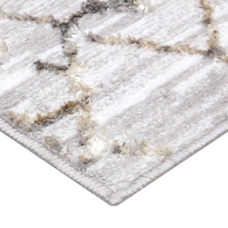 MAINSTAYS ANTIQUED GRAY PRINT, INDOOR AREA RUG, 5’X7′