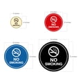 thumbnail image 3 of Circle No Smoking Sign (White) - X-large, 3 of 5