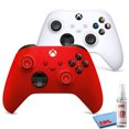 thumbnail image 1 of 2-Pack Microsoft - Xbox Wireless Controllers for Xbox Series X, Xbox Series S, Xbox One, Windows Devices - (White & Pulse Red), 1 of 6