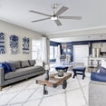thumbnail image 3 of Vaczon 52" Modern Brushed Nickel Smart Ceiling Fan with Light and Remote for Master Bedroom and Dining Room, 3 of 19