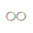thumbnail image 4 of Seamless Segment Ring 2pc Hoop Rings Septum Nose Lip Helix Nipple Daith 16G 10mm, 4 of 7