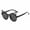 Black, variant on AJGRHE Cat Eye Sunglasses Round Metal Cut-Out Flash Mirror Lens Sun Glasses Red