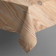 thumbnail image 5 of Square Tablecloth, Waterproof Polyester Table Cover, Wrinkle Resistant & Washable Fabric for Dining, Kitchen, Picnic, 42x42in(107x107cm), Wood Print, 5 of 6